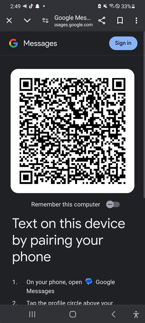 google messages qr code